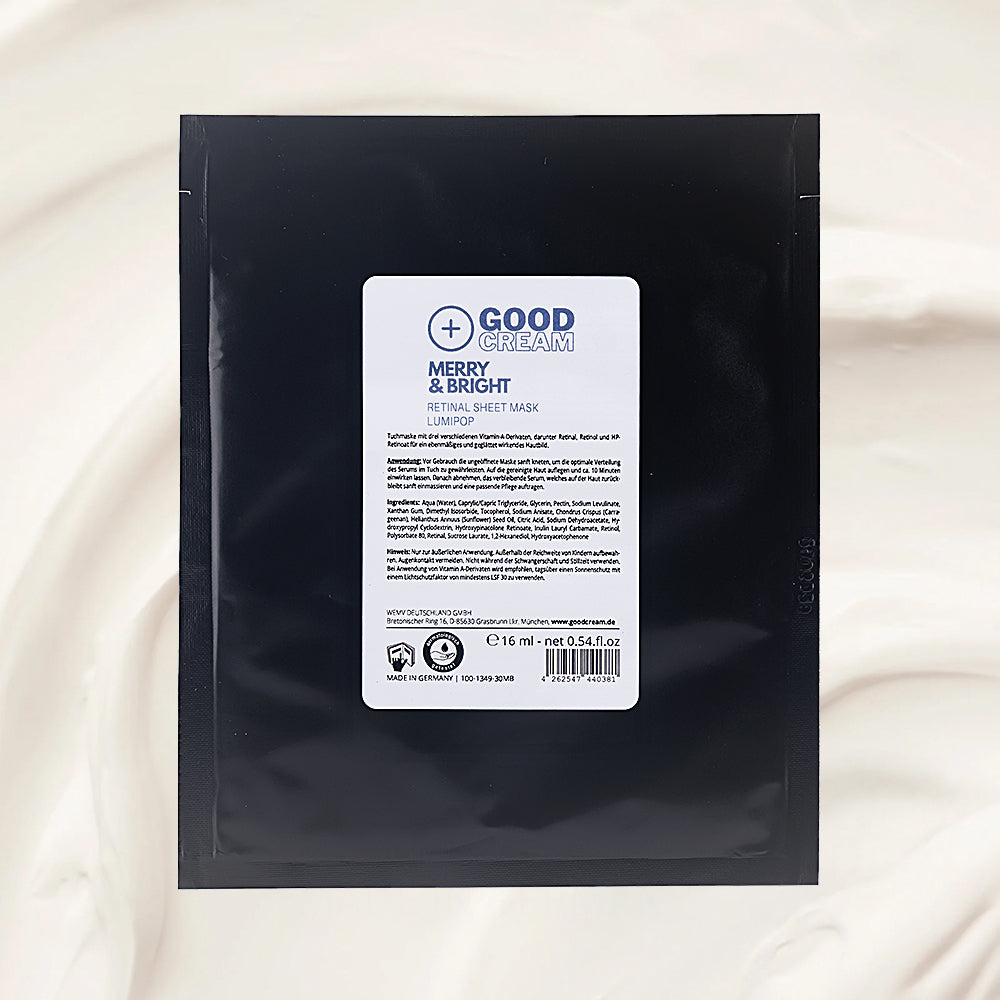 Merry &amp; Bright Retinal Sheet Mask Radiance LumiPop